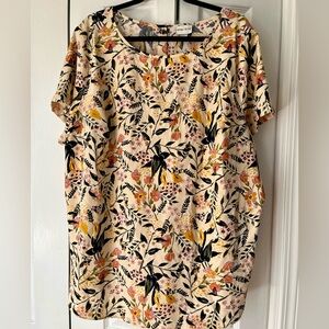 Floral Ava and Viv Blouse Size 3X